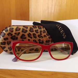 Red Guess Brand Computer/Reading Glasses